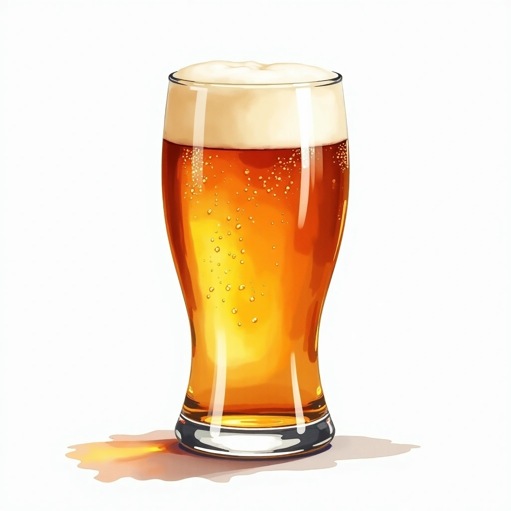 American Wild Ale beer style — watercolor illustration