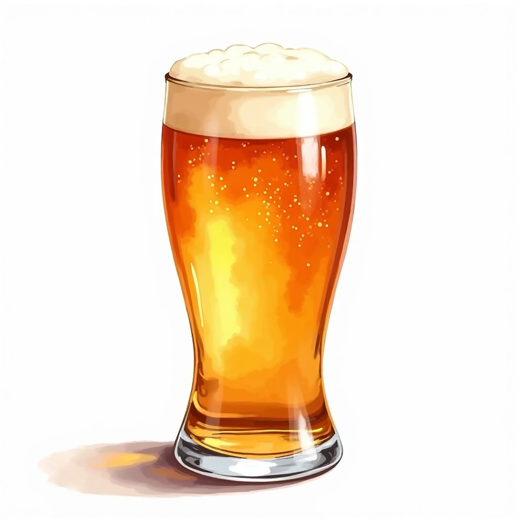 Ale beer category — watercolor illustration