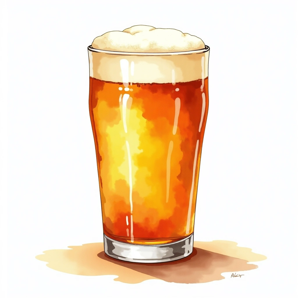 Wild / Sour beer category — watercolor illustration