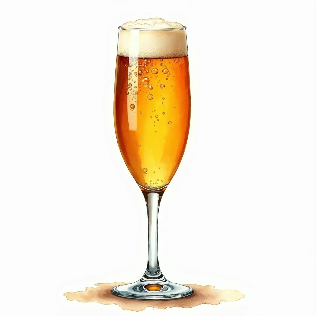 Gueuze beer style — watercolor illustration