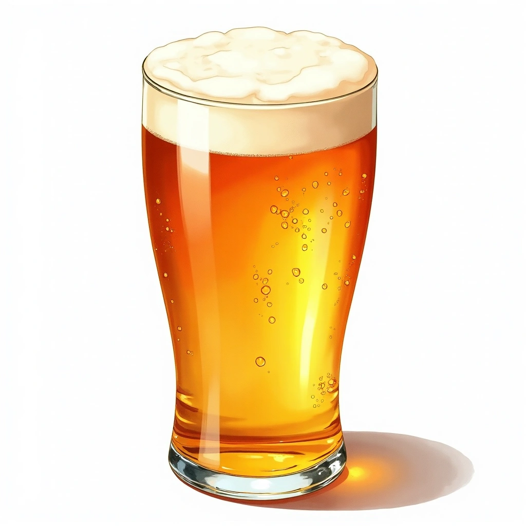 Specialty Wood-Aged Beer beer style — watercolor illustration