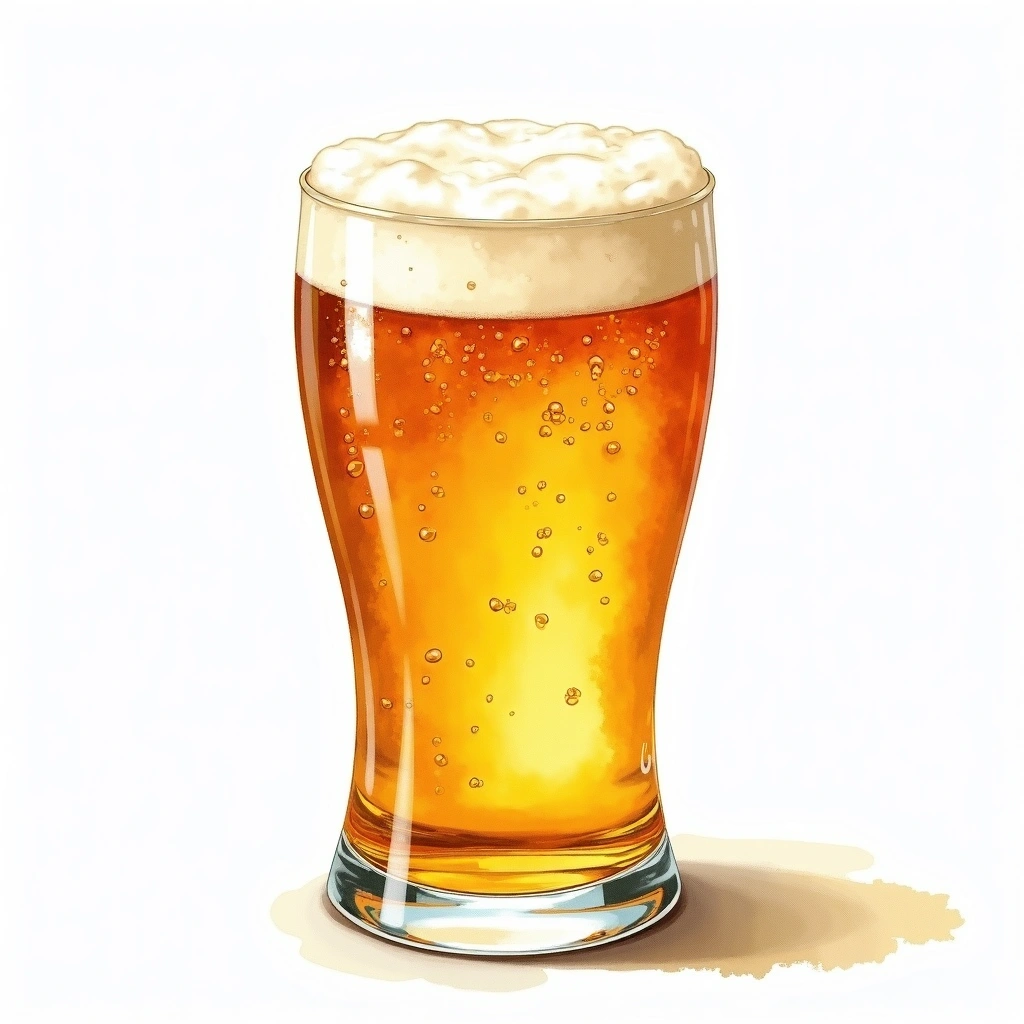 Spice, Herb, or Vegetable Beer beer style — watercolor illustration