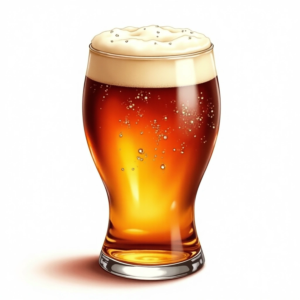 Wee Heavy beer style — watercolor illustration