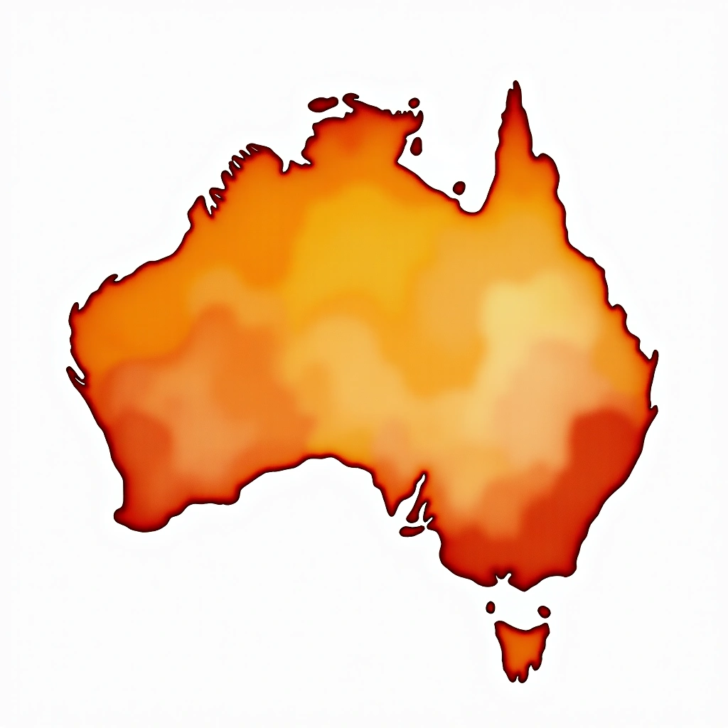 Australia beer culture — watercolor illustration