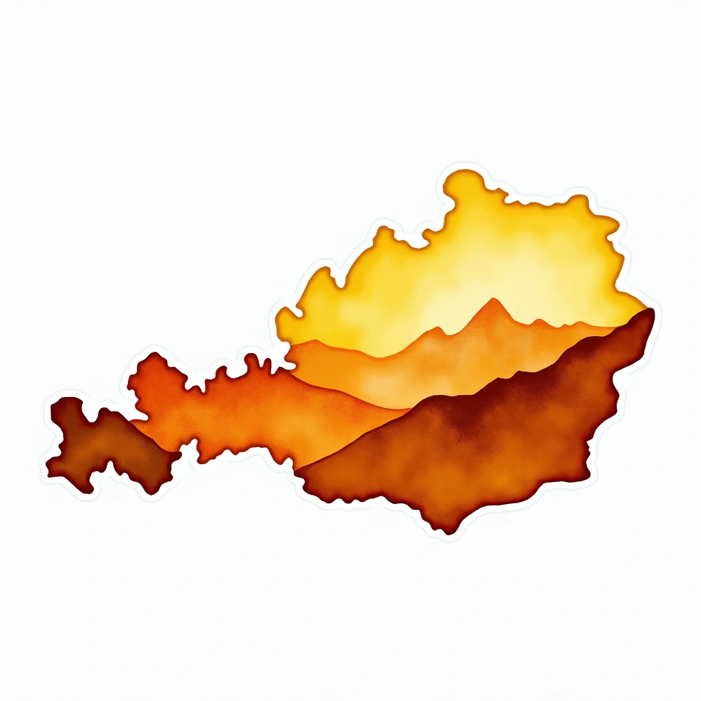 Austria beer culture — watercolor illustration