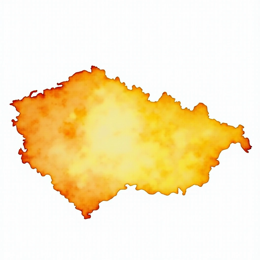 Czech Republic beer culture — watercolor illustration