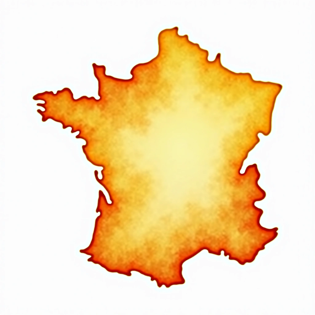 France beer culture — watercolor illustration