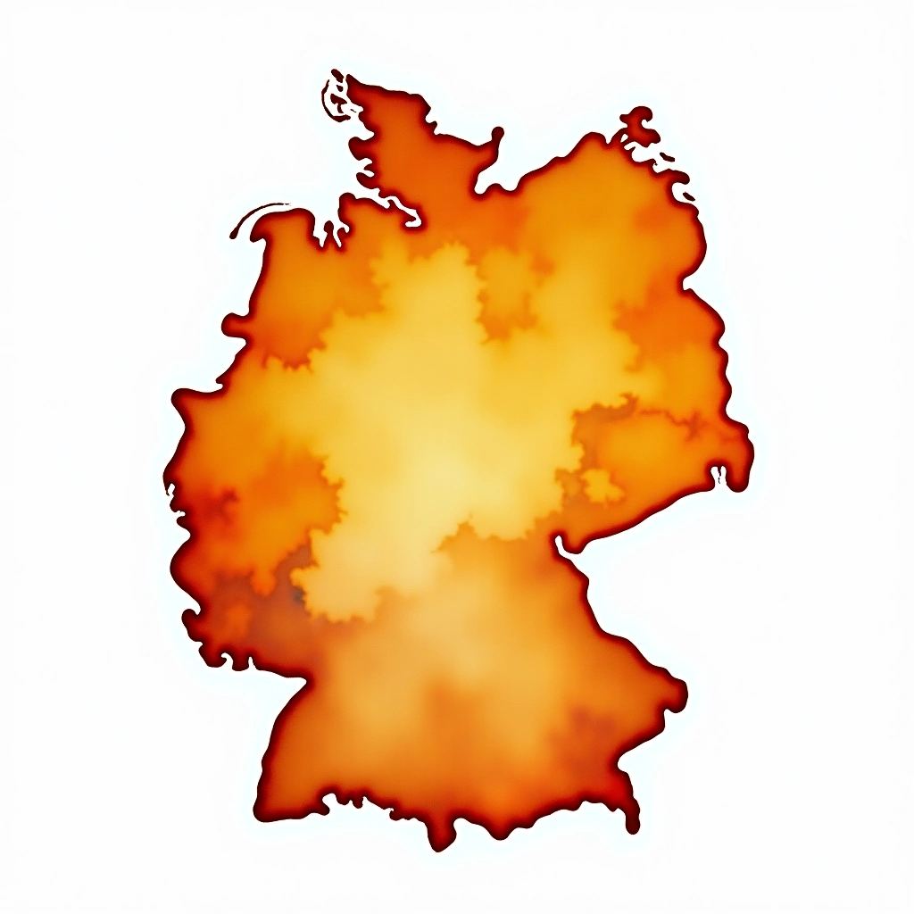 Germany beer culture — watercolor illustration