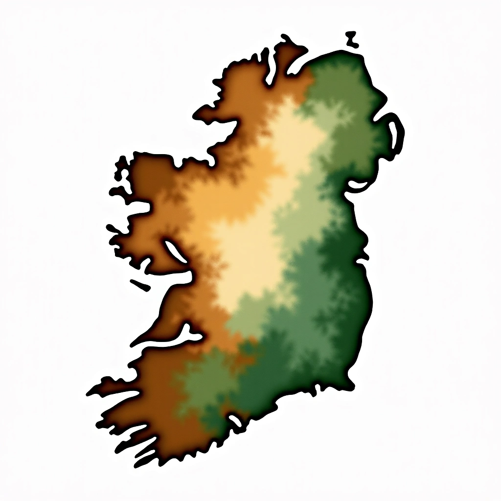 Ireland beer culture — watercolor illustration