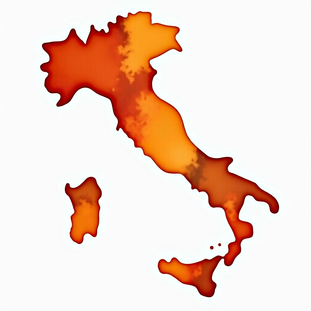 Italy beer culture — watercolor illustration