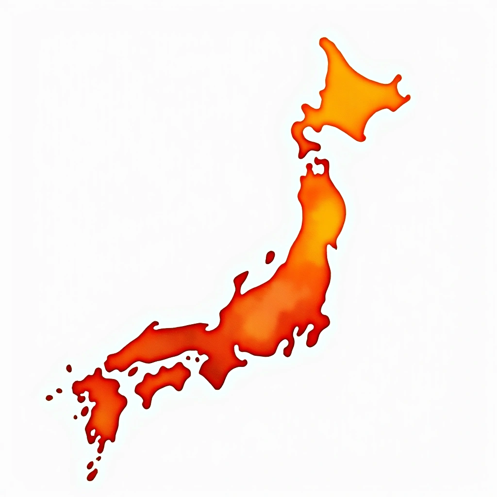 Japan beer culture — watercolor illustration