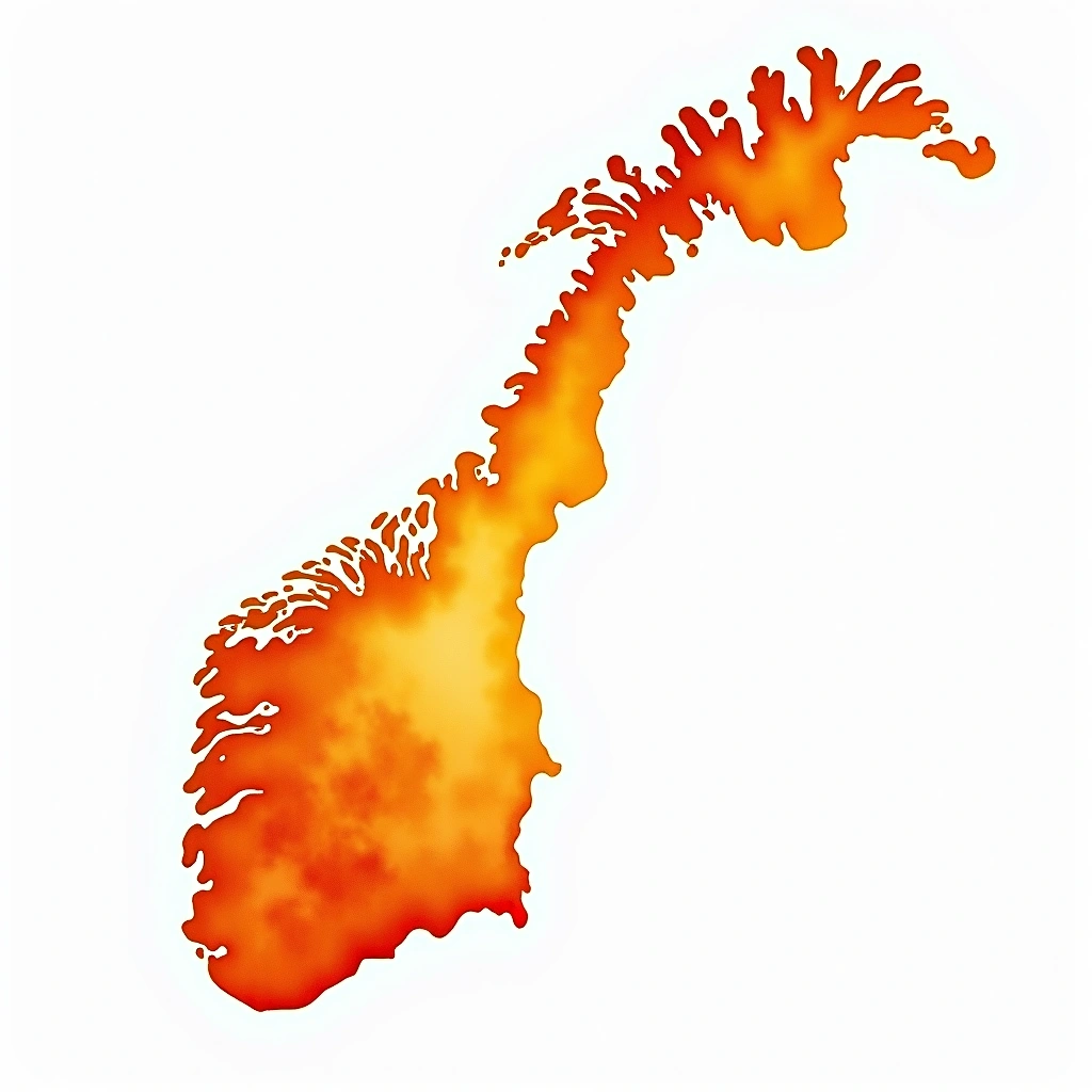 Norway beer culture — watercolor illustration