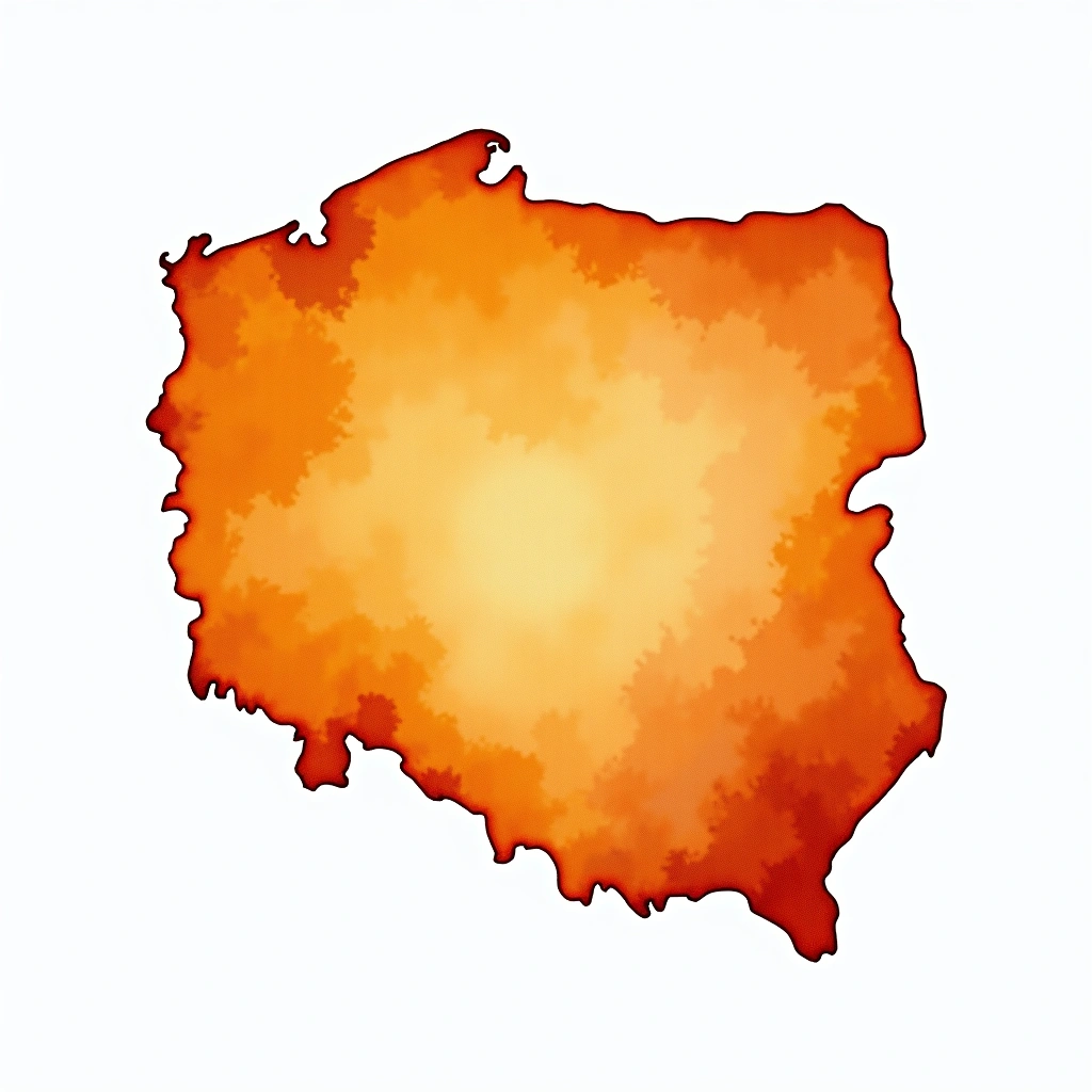 Poland beer culture — watercolor illustration