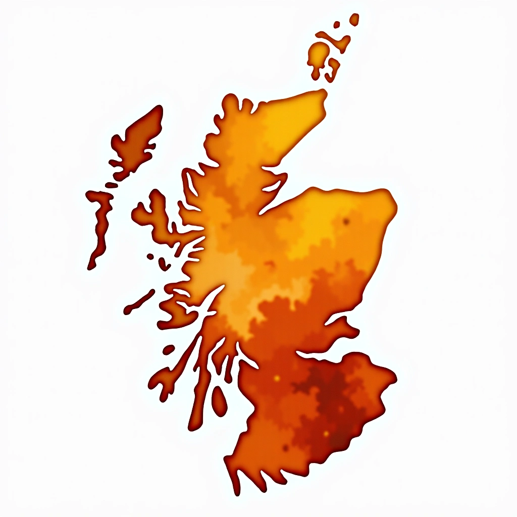 Scotland beer culture — watercolor illustration