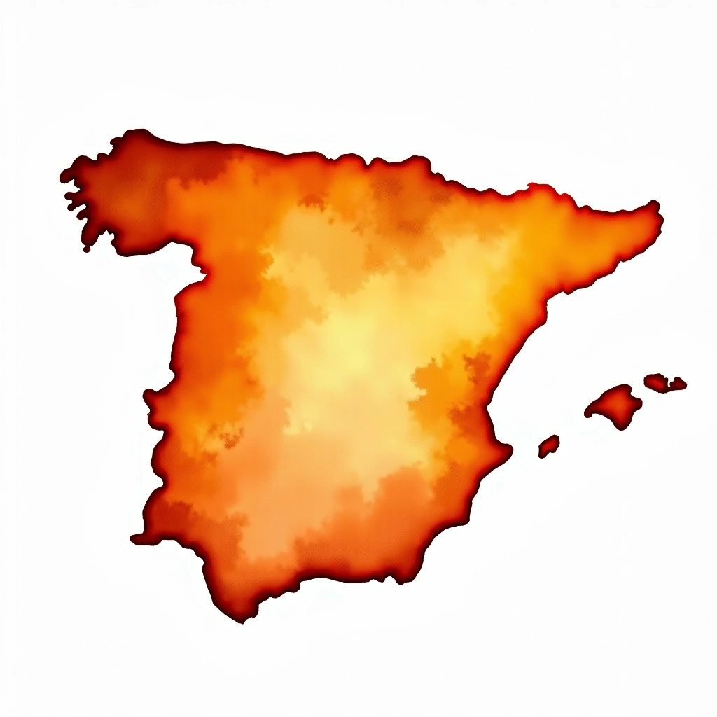 Spain beer culture — watercolor illustration