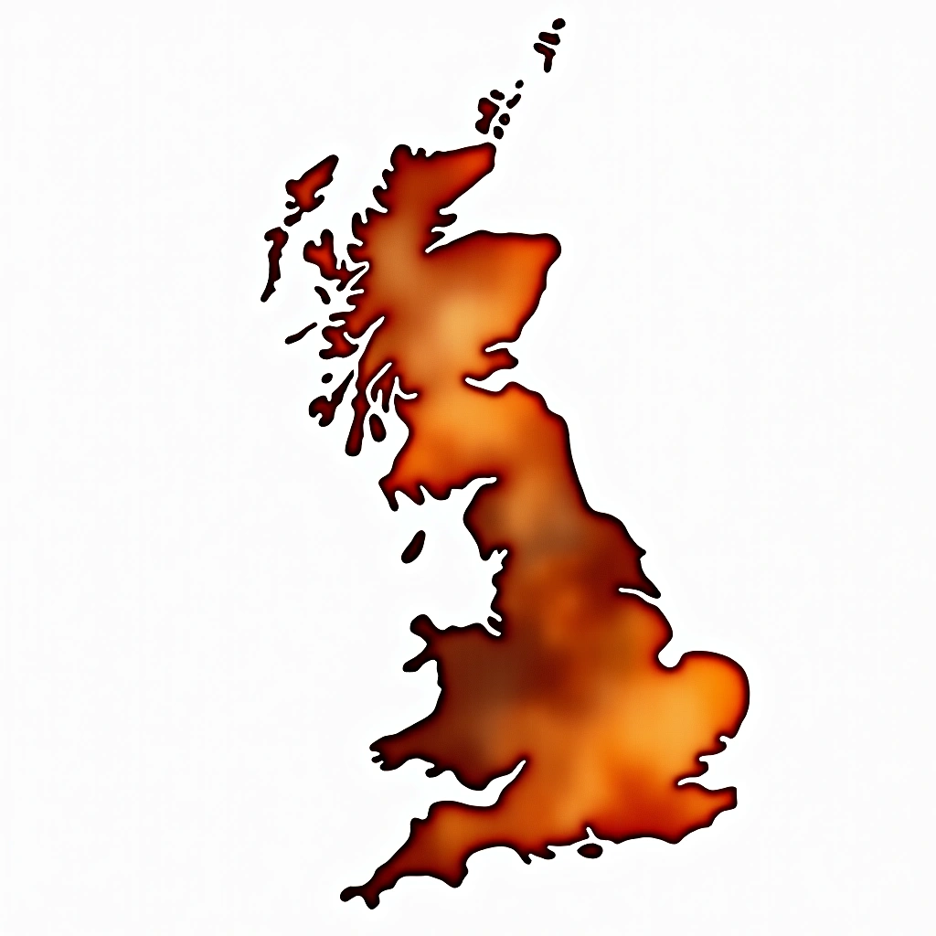 United Kingdom beer culture — watercolor illustration