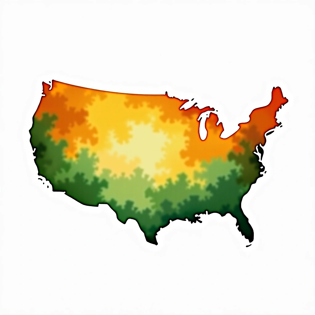 United States beer culture — watercolor illustration