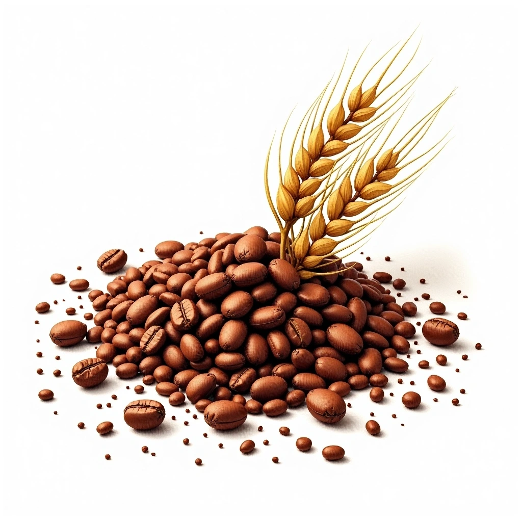 Chocolate Malt malt — watercolor illustration