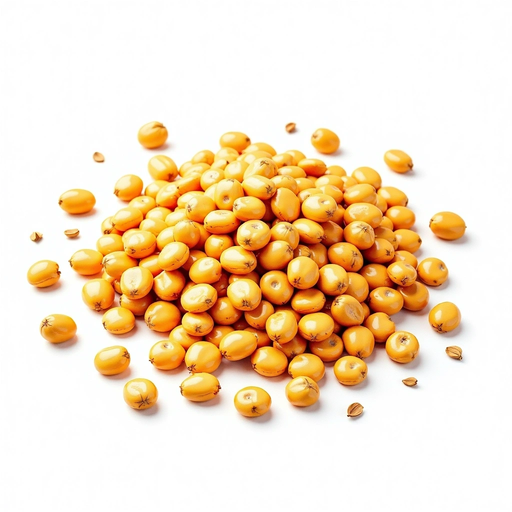 Flaked Corn (Maize) malt — watercolor illustration