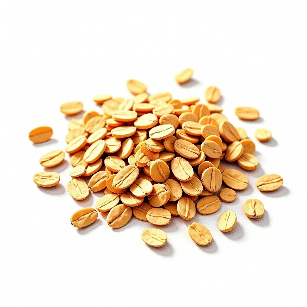 Flaked Oats malt — watercolor illustration